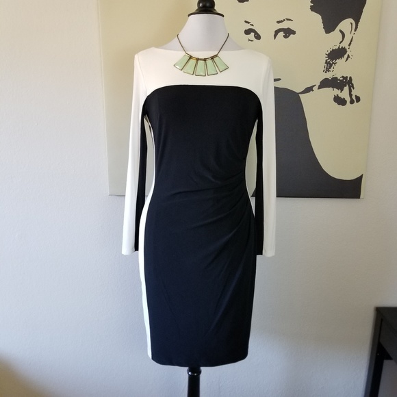 Chaps Dresses & Skirts - 👗 Chaps Black and White Dress M (NWOT)